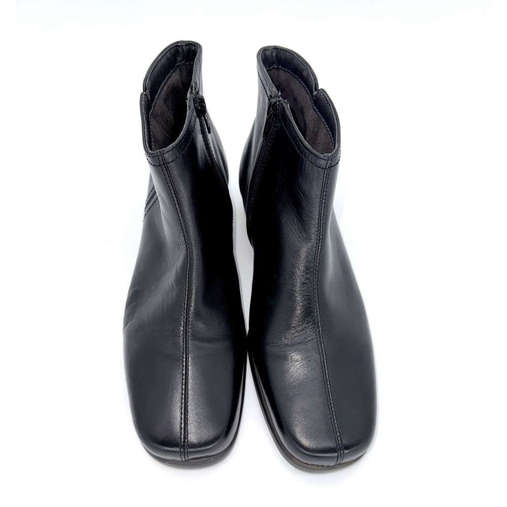 Aerosoles Booties Double Trouble 2 Leather Ankle Boot Women's Sz 10.5 Black